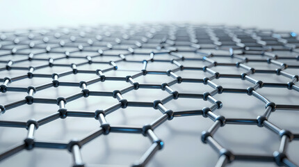 Naklejka premium Exploring textures of graphene structures science lab macro photography clean environment close-up view
