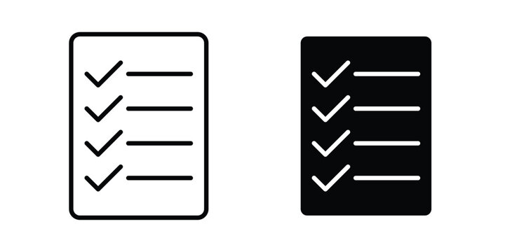 Guidelines icon design concept. Stroke and flat icons set