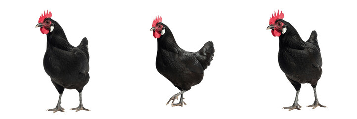 Minorca Chicken Standing Large Poultry - Gallus gallus domesticus - Spanish Heritage Breed - Poule Minorque - Minorka Huhn - Mediterranean Livestock Photography SEO for Farming and Agriculture © Homelander