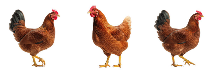 New Hampshire Red Chicken Standing - Gallus gallus domesticus - American Heritage Breed - Poule New Hampshire - New Hampshire Huhn - Dual Purpose Livestock Photography SEO for Farming Use © Homelander
