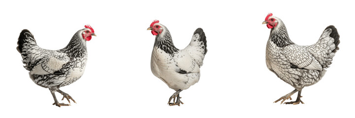 Columbian Wyandotte Chicken Standing Heritage - Gallus gallus domesticus - Poule Wyandotte Columbia - Wyandotte Huhn - SEO Optimized American Heritage Poultry Farming Livestock Photography Image © Homelander