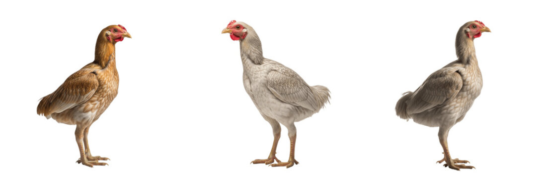 Asil Hen Standing Compact Muscular Body - Gallus gallus domesticus - Poule Asil - Aseel Huhn - SEO Optimized Ancient Indian Game Poultry Heritage Farming Livestock Photography Image for Agriculture
