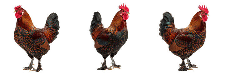 Barnevelder Rooster Standing Double Laced Feathers - Gallus gallus domesticus - Coq Barnevelder - Barnevelder Hahn - SEO Optimized Dutch Heritage Poultry Farming Livestock Photography for Commercial © Homelander