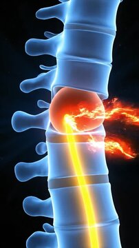 Understanding lumbar spine herniated disc and its effects on nerve compression in the human body