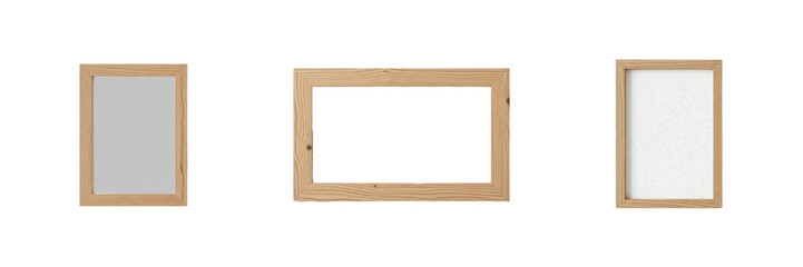Obraz premium Matte Finish Wooden Frame - Cadre en bois finition mate - Holzrahmen mit mattem Finish - Marco de madera con acabado mate - Natural Non-reflective Border for Organic Minimalist Decor