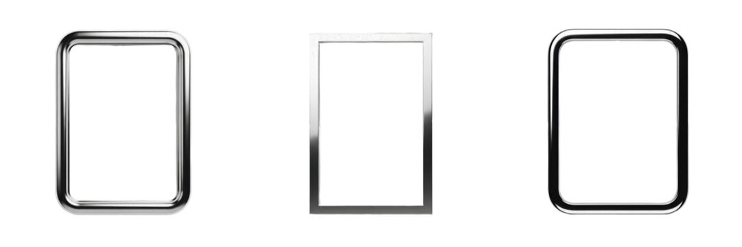Smooth Polished Surface Frame - Cadre &agrave; surface polie lisse - Rahmen mit glatt polierter Oberfl&auml;che - Marco de superficie pulida lisa - Sleek Professional Modern Border for Corporate Office Decor