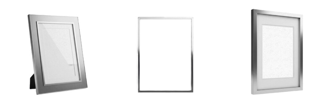 Corporate Style Sleek Frame Isolated on White Background - Cadre &eacute;l&eacute;gant style entreprise - Rahmen im Corporate-Stil - Marco elegante estilo corporativo - Modern Professional Business Border Mockup