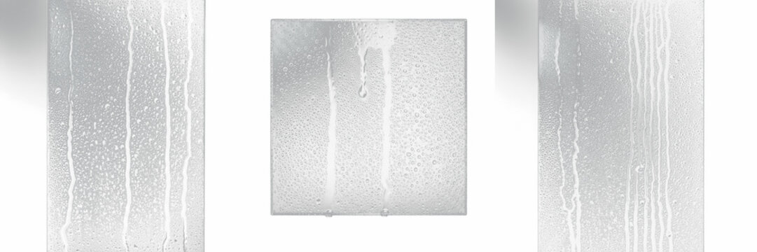 Condensation Effect Glass Frame Mockup - Effet de condensation sur cadre en verre - Kondenswasser-Glasrahmen - Marco de efecto de condensaci&oacute;n - Misty Cold Texture Graphic for Design Projects