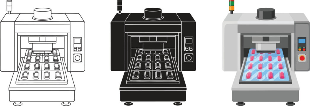 Automated pharmaceutical packaging machine 3D printing or blister pack production industrial equipment for medicine manufacturing