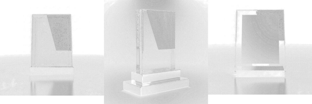Glass Frame Light Bounce Isolated on Black Background - Cadre en verre avec rebond de lumi&egrave;re - Glasrahmen mit Lichtreflexion - Marco de vidrio con rebote de luz - Optical Flare Design Asset