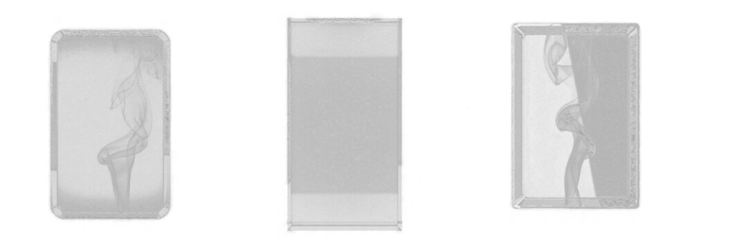 Green Tinted Glass Frame Isolated on Black Background - Cadre en verre teint&eacute; vert - Gr&uuml;n get&ouml;nter Glasrahmen - Marco de vidrio te&ntilde;ido de verde - Emerald Nature Transparency Design Resource