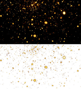 Abstract Golden Sparkles - &Eacute;tincelles dor&eacute;es abstraites - Abstraktes goldenes Funkeln - Chispas doradas abstractas - Festive Glitter Shimmer Light Effect Digital Graphic Art Background