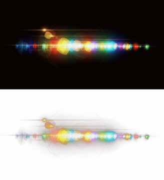 Abstract Light Flare Effect - Effet de halo lumineux abstrait - Abstrakter Lichtreflex-Effekt - Efecto de destello de luz abstracto - Cinematic Lens Flare Optical Graphic Art Resource Background