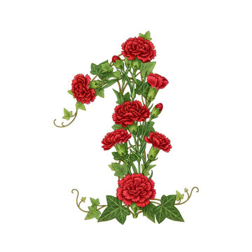 Vibrant red roses bouquet isolated on white background for decoration