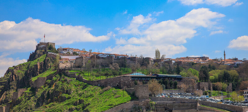 City view an ankara castle in ulus ankara turkey