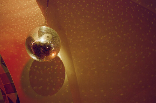 Glittering disco ball