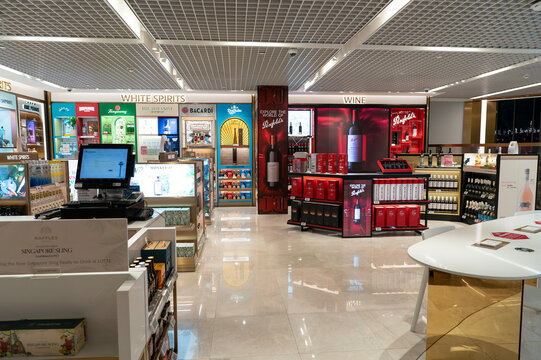 Penfolds wine and white spirits retail stand
