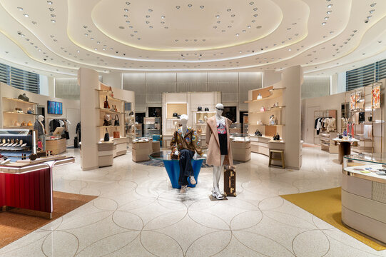 Louis Vuitton store interior at Changi Airport Terminal 1