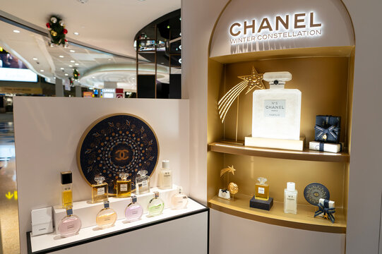Chanel perfume collection at duty free