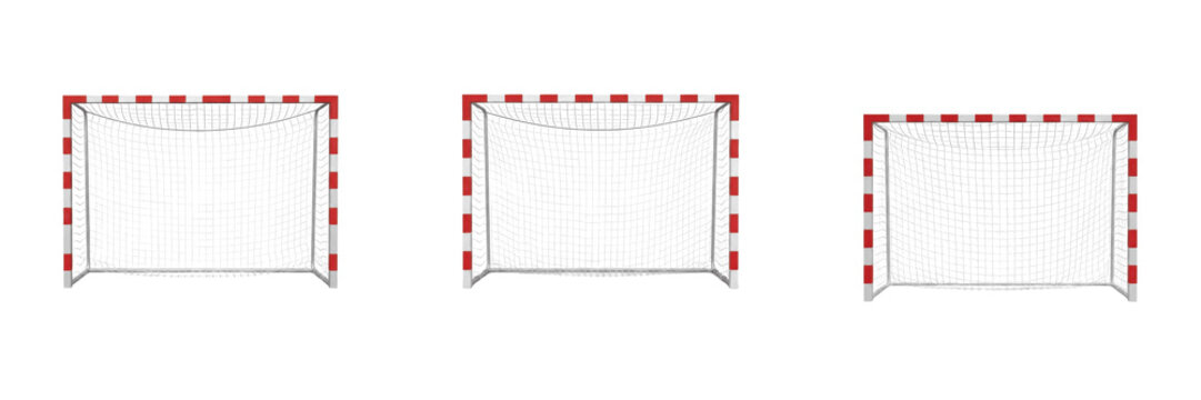 Handball goal with net Porter&iacute;a de balonmano But de handball Handballtor professional court equipment for match play stadium facility indoor sports facility metal frame SEO