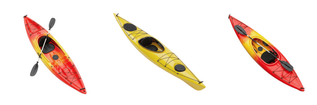 Kayak single seater boat Kayak Kayak Kajak water sports equipment for canoeing rowing adventure outdoor recreation ocean lake river vessel durable plastic design SEO stock photo