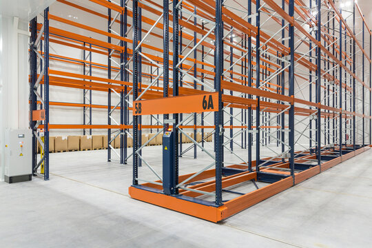 New empty industrial warehouse