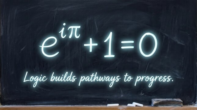 Euler's Identity on Chalkboard s1 2 Rendered