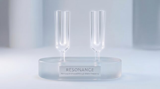 Minimal Composition of Two Tuning Forks with Resonance