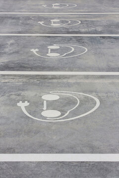 Electric car sign
