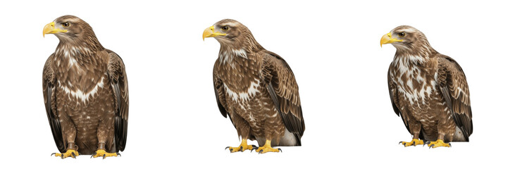 Obraz premium Majestic Golden Eagle Soaring - Aquila chrysaetos - Aigle royal - Águila real - Powerful Bird of Prey in High Altitude Flight SEO Title - Fierce Raptor Wingspan Wildlife Photography Portrait