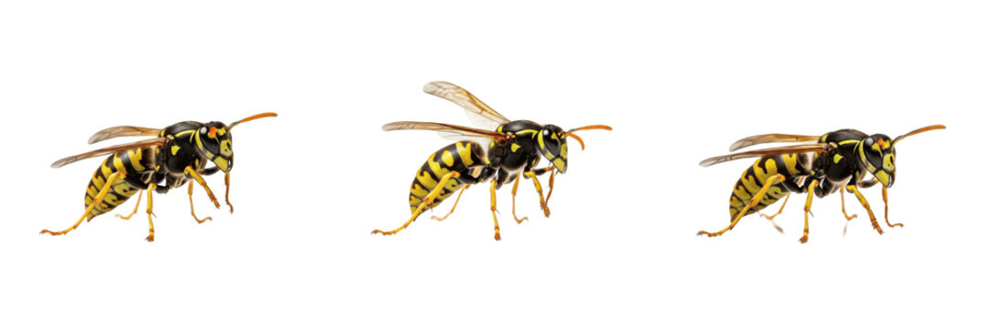 Common Wasp Nest - Vespula vulgaris - Gu&ecirc;pe - Avispa - Stinging Social Insect SEO Title - Yellowjacket Wasp on Paper Nest in Summer Garden Wildlife Photography - Warning Color Nature Wildlife Photo