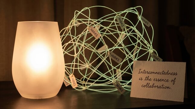 Glowing Wire Sphere Next to Soft Diffused Light (3)