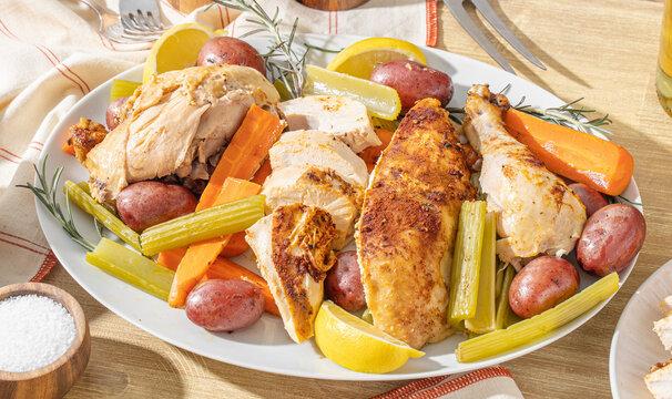 Roasted Chicken And Veggies