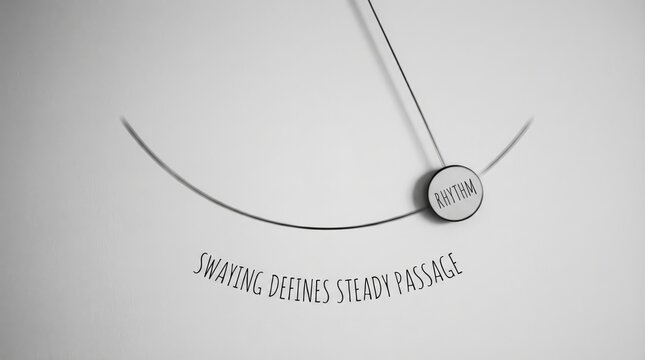Minimal view of a single pendulum's rhythmic sway 6