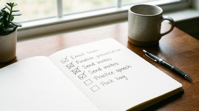 Notebook with Checklist Boxes s1 2