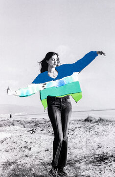 Analog collage breath of fresh air