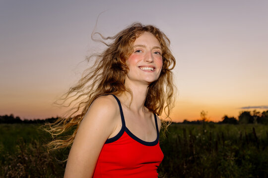 Cheerful ginger