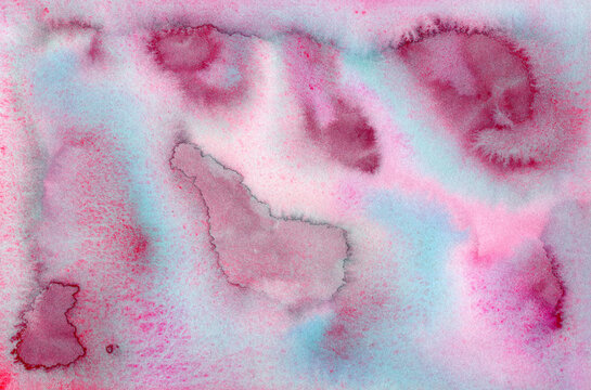 Colorful pink and blue abstract art