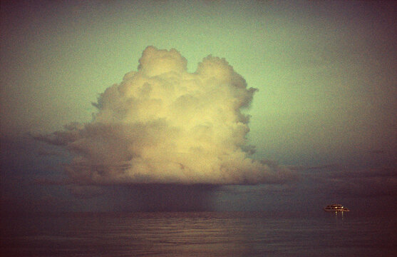 Storm Cloud Over Sea