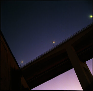 Overpass Lights at Dusk