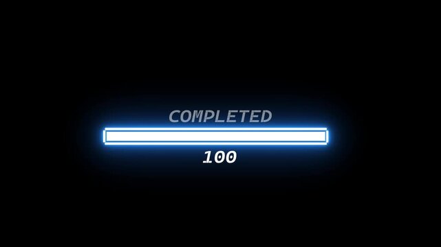Game Loading Screen Animation with Progress Bar | Dot Characters, Complete 100 Percent Loading UI on Black Background