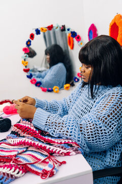 Young Female Crotchet Maker