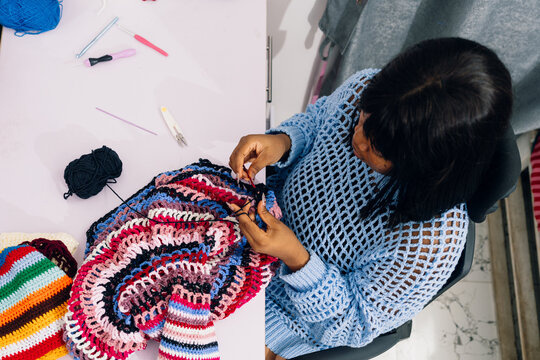Crotchet Artist Working