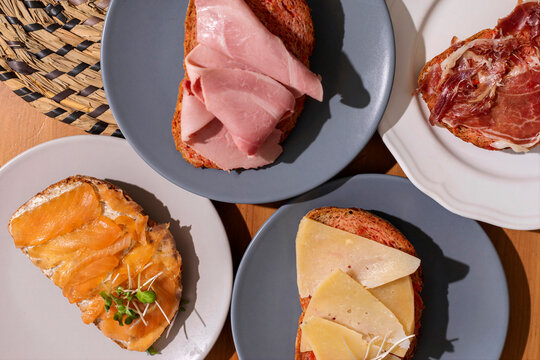 Variety of toasts Served With Coffee 