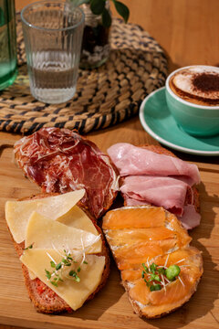 Variety of toasts Served With Coffee 