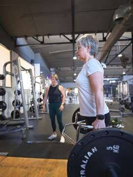 Weightlifting Session at Gym With Personal Trainer
