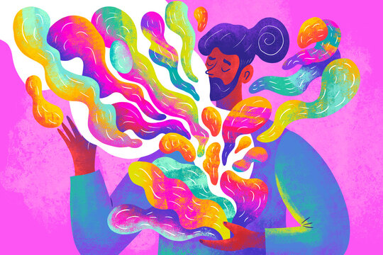 The creative process of producing ideas