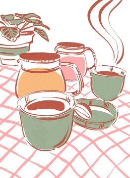 Hot Tea Still Life