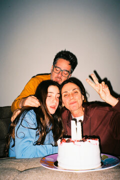 Family birthday photo