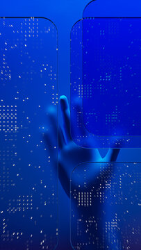 Digital touch confirms identification in secure setting